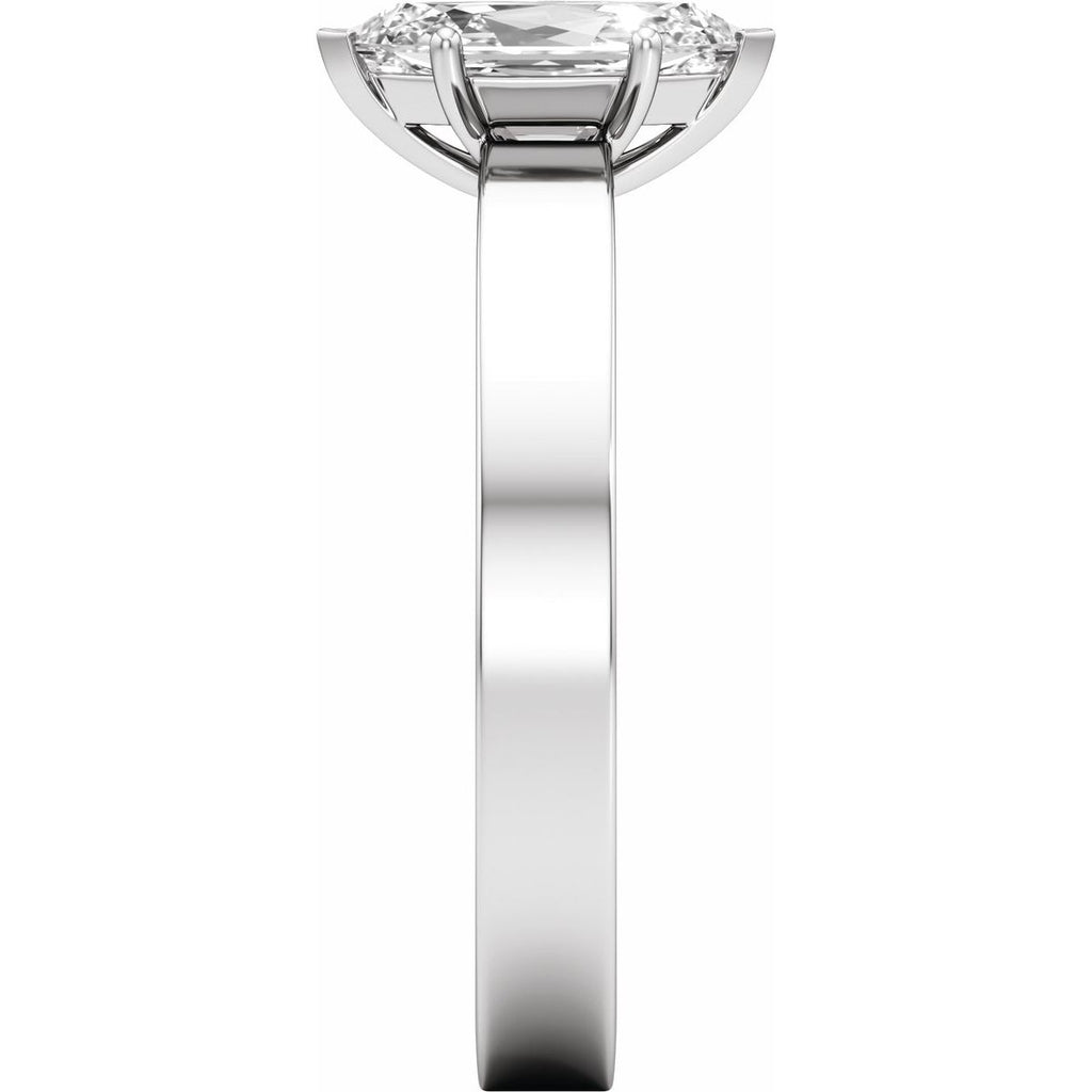 1 CT Lab-Grown Diamond Engagement Ring in 14k white gold