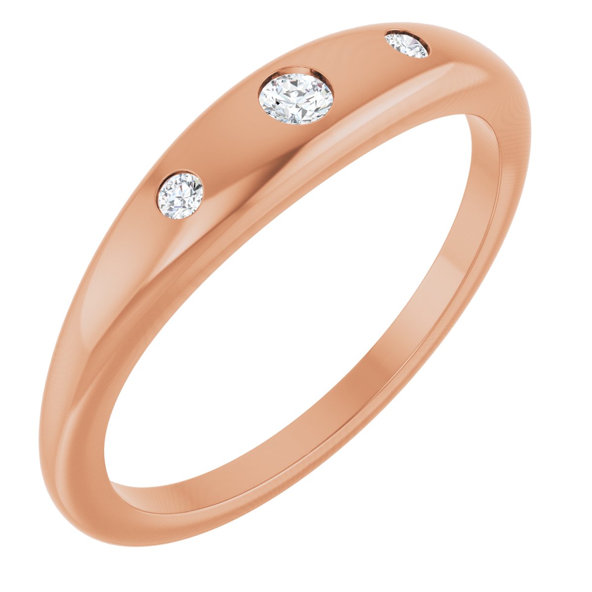 .07 CTW Lab-Grown Diamond Ring in 14k rose gold
