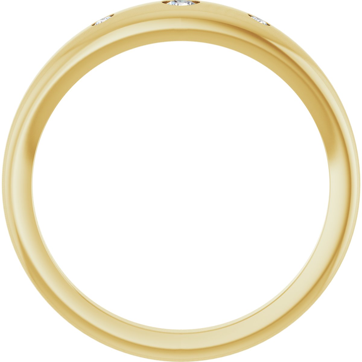 .07 CTW Lab-Grown Diamond Ring in 14k yellow gold