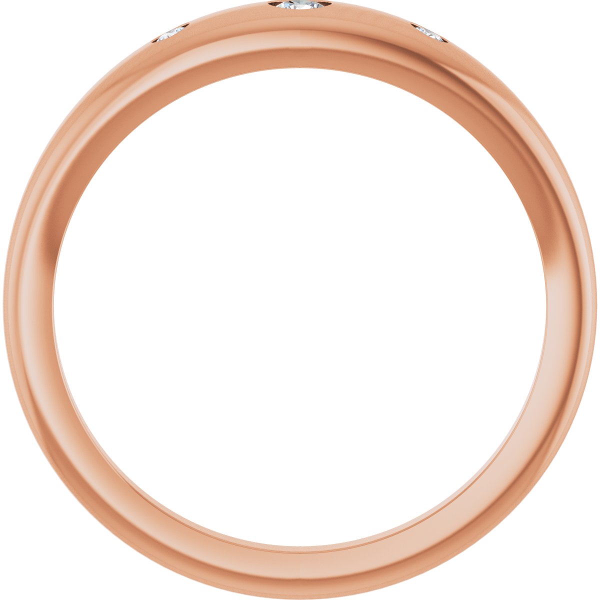 .07 CTW Natural Diamond Ring in 14k rose gold
