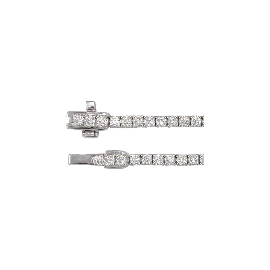 10 CTW Lab-Grown Diamond Necklace in 14k white gold
