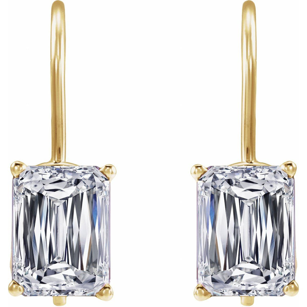 7 1/2 CTW Lab-Grown Diamond Earrings in 14k yellow gold