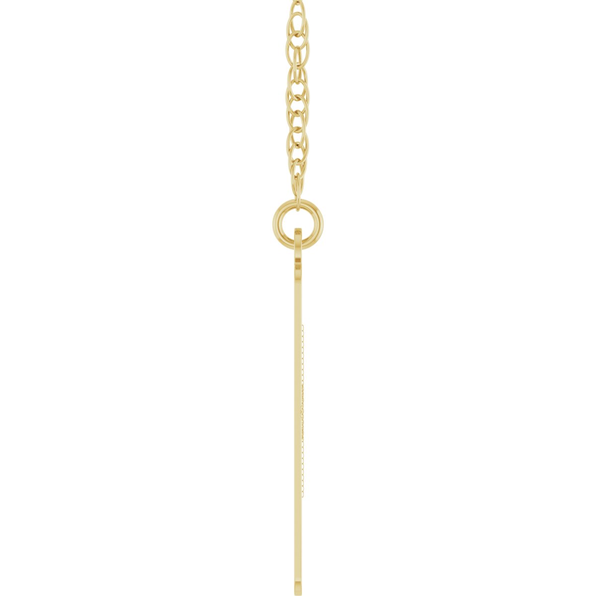 Engravable Floral Necklace in 14k yellow gold