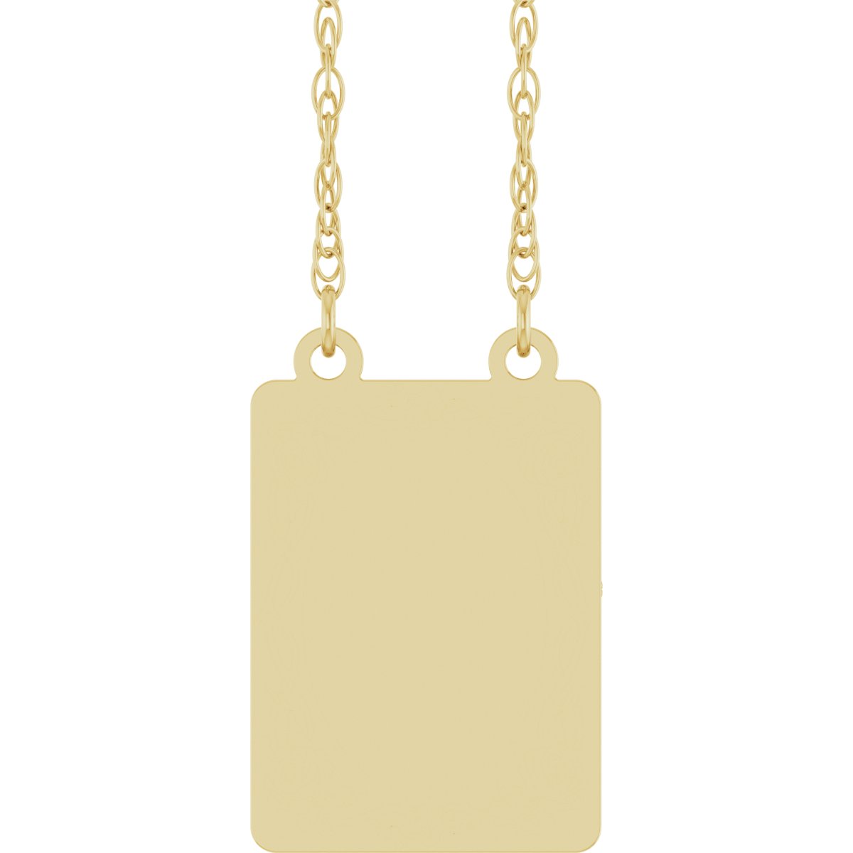 Engravable Floral Necklace in 14k yellow gold