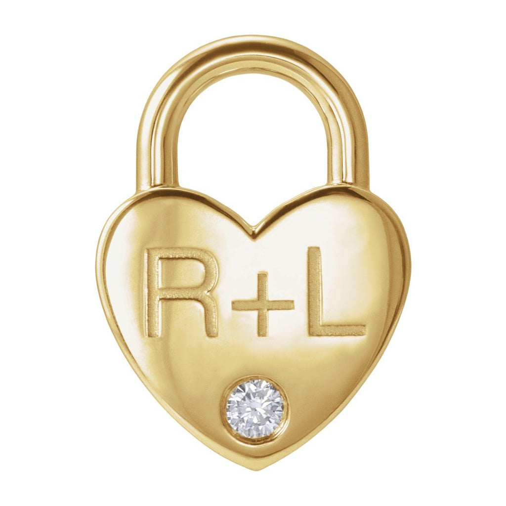 Natural Aquamarine Heart Locket Charm/Pendant in 14k yellow gold