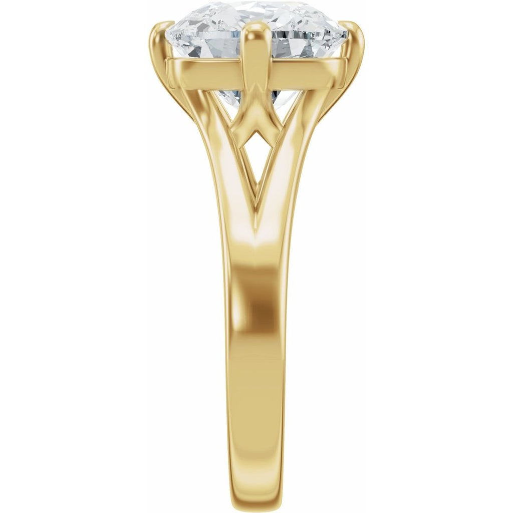3 CTW Lab-Grown Diamond Engagement Ring in 14k yellow gold