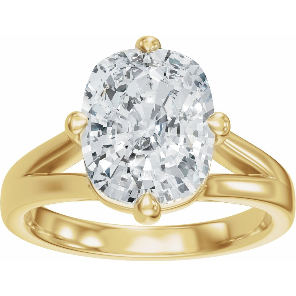 3 CTW Lab-Grown Diamond Engagement Ring in 14k yellow gold