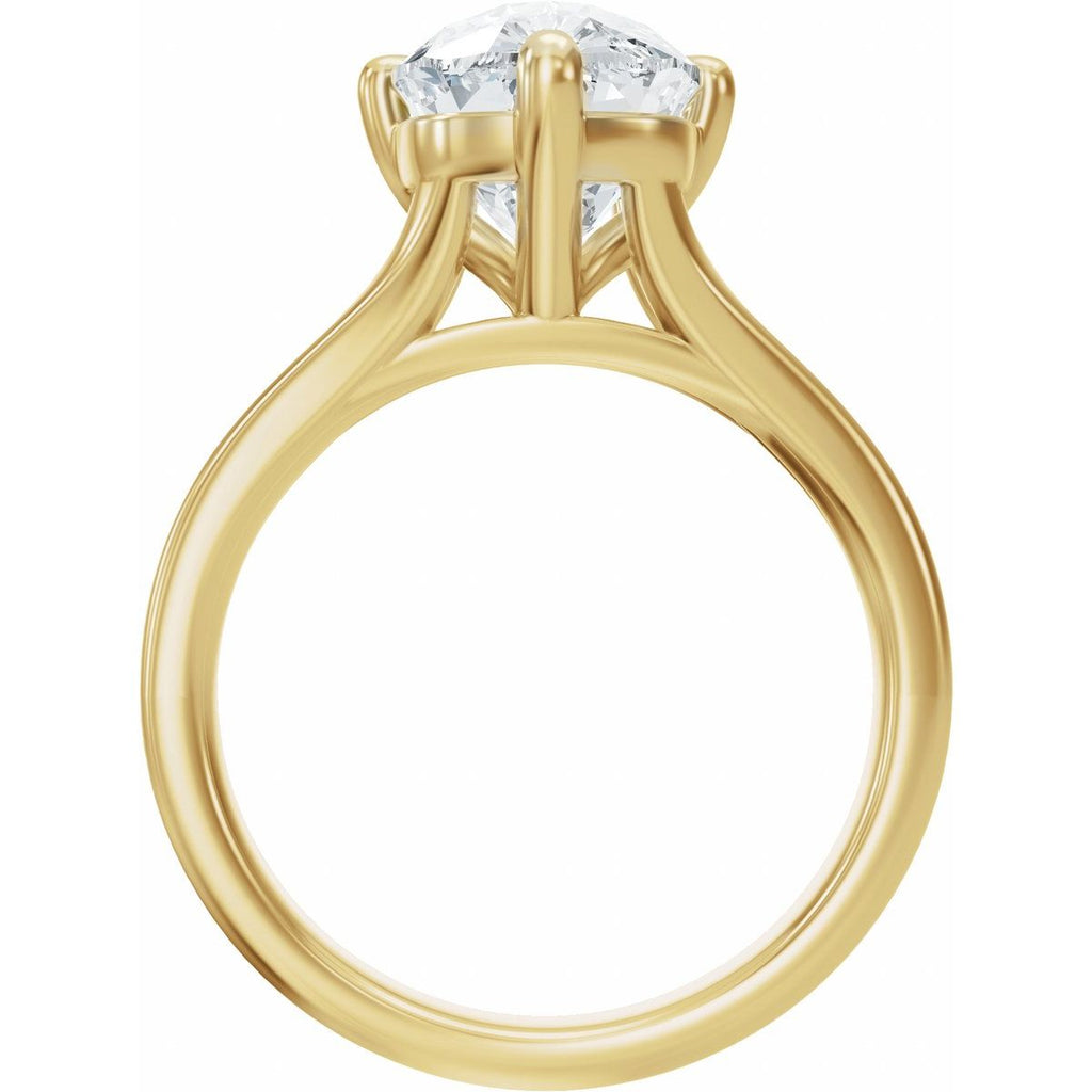 3 CTW Lab-Grown Diamond Engagement Ring in 14k yellow gold
