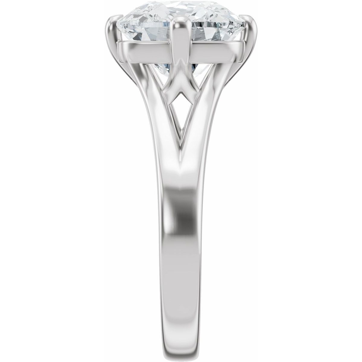 3 CTW Lab-Grown Diamond Engagement Ring in 14k white gold