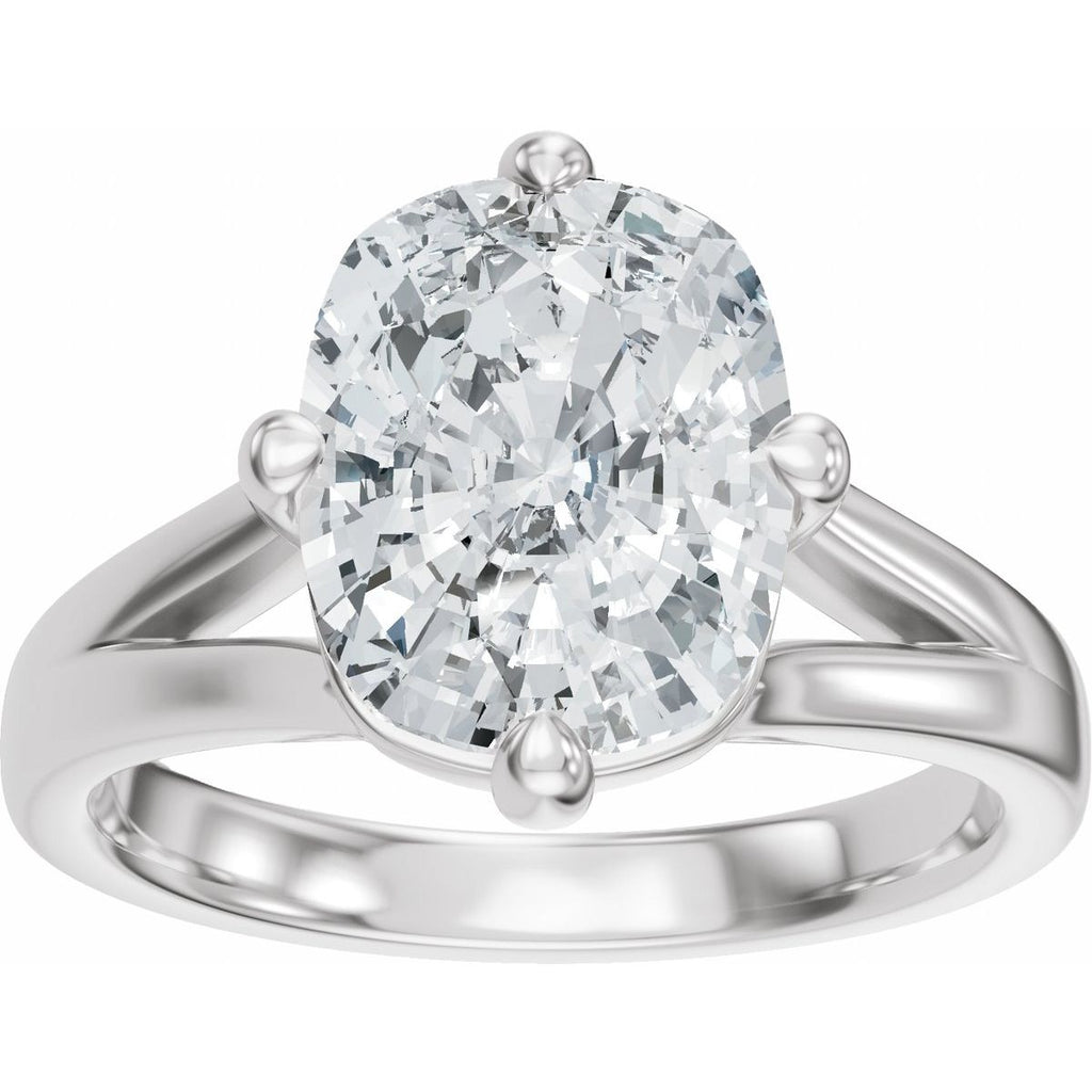 3 CTW Lab-Grown Diamond Engagement Ring in 14k white gold