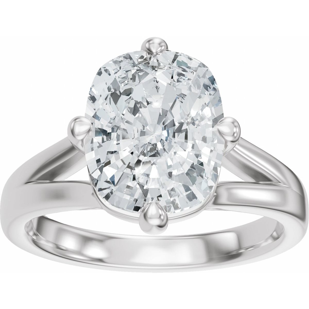 3 CTW Lab-Grown Diamond Engagement Ring in 14k white gold