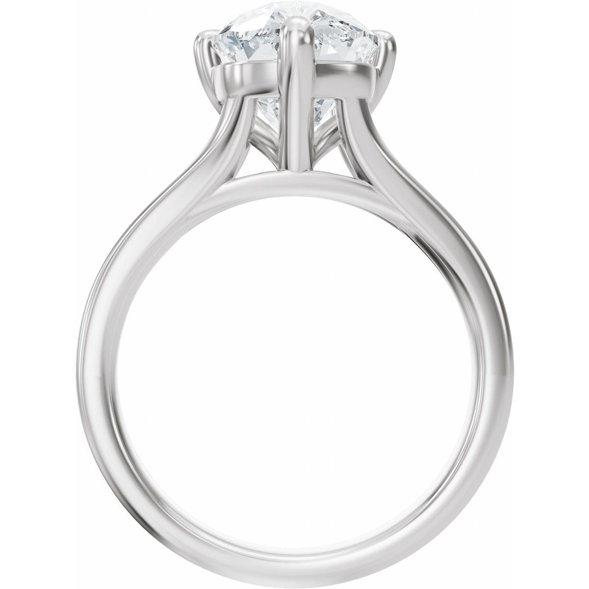 3 CTW Lab-Grown Diamond Engagement Ring in 14k white gold