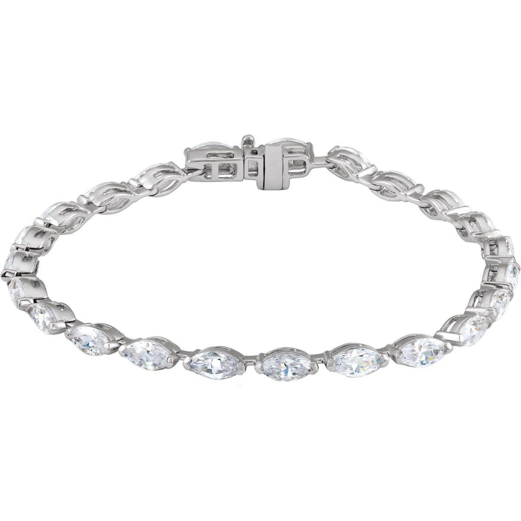 5 3/4 CTW Lab-Grown Diamond Line Bracelet in 14k white gold