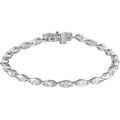 5 3/4 CTW Lab-Grown Diamond Line Bracelet in 14k white gold