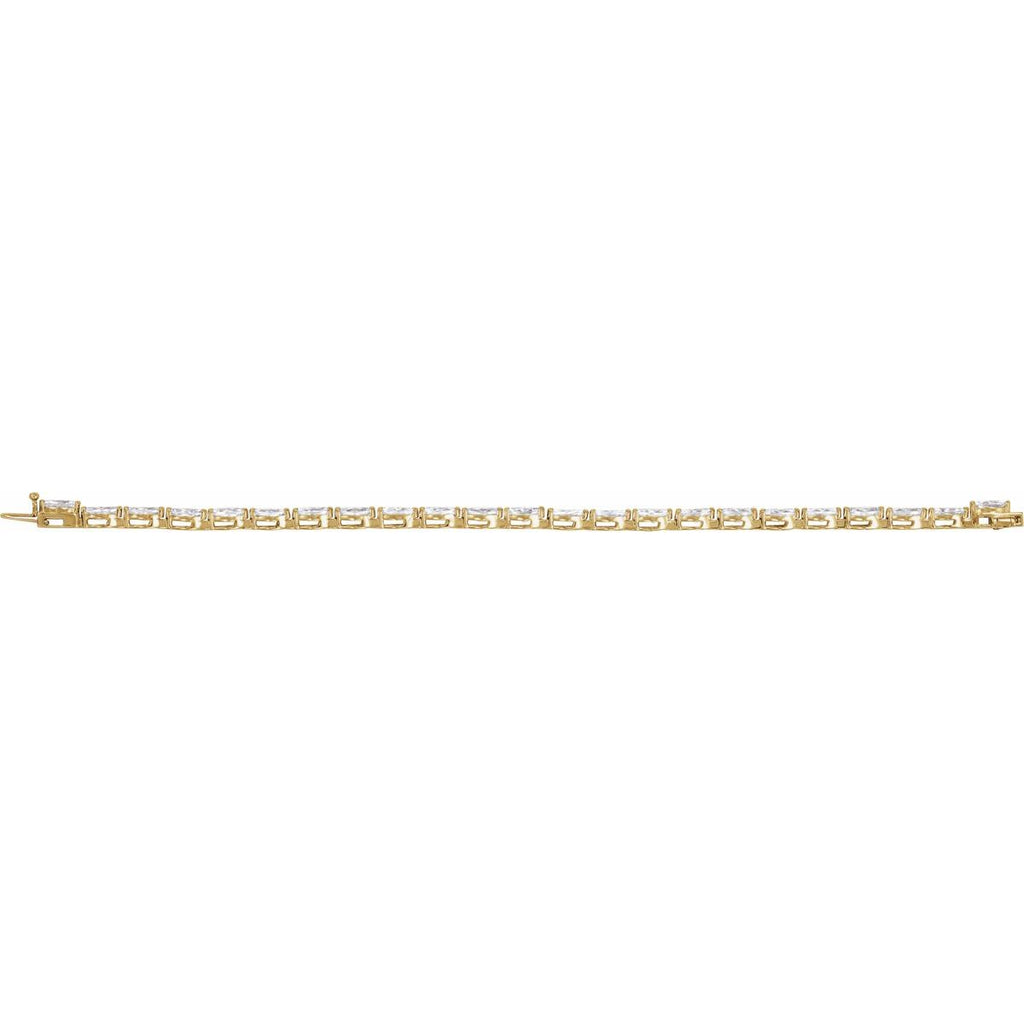 5 3/4 CTW Lab-Grown Diamond Line Bracelet in 14k yellow gold
