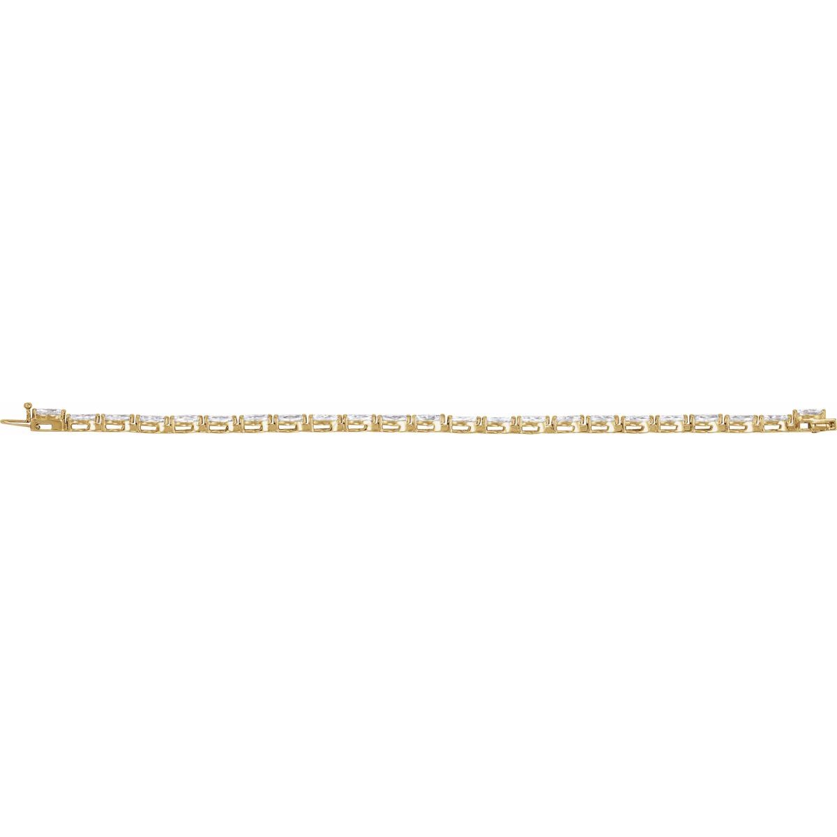 5 3/4 CTW Lab-Grown Diamond Line Bracelet in 14k yellow gold