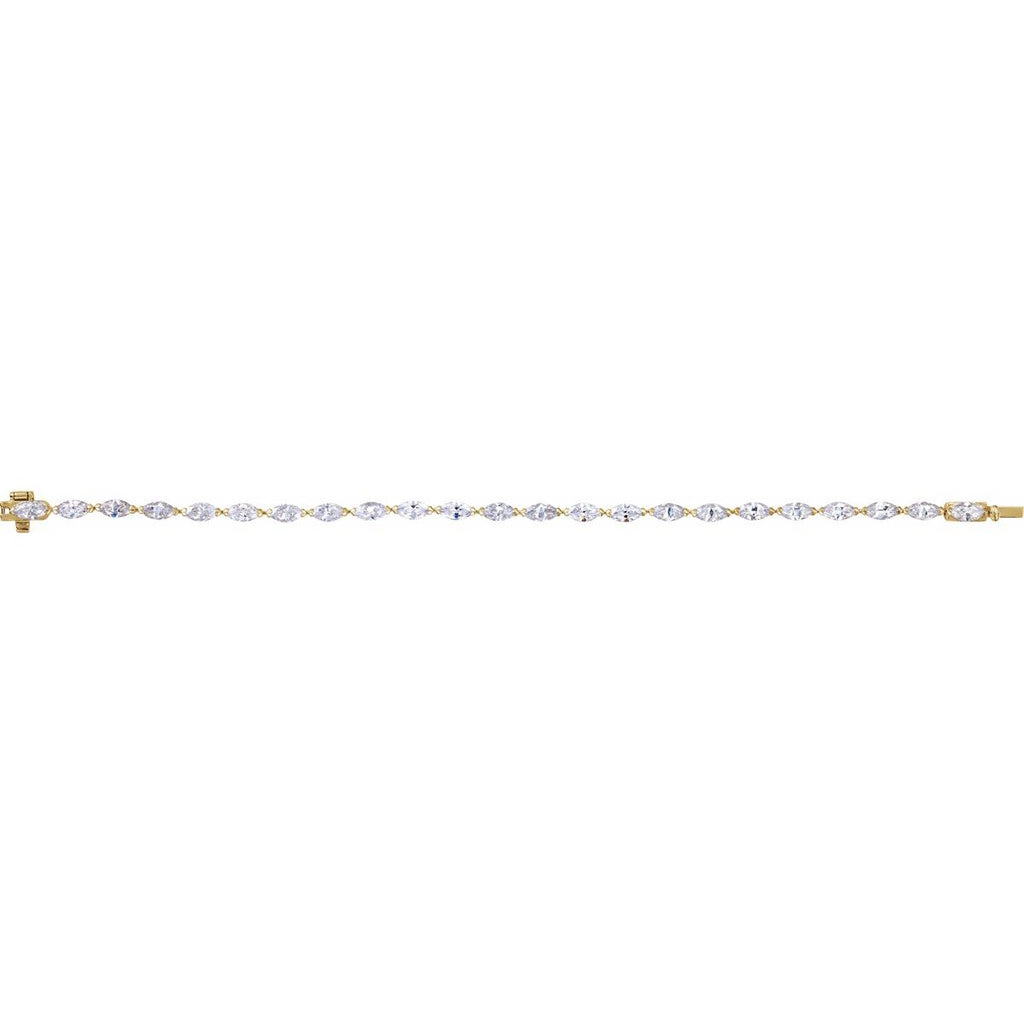 5 3/4 CTW Lab-Grown Diamond Line Bracelet in 14k yellow gold