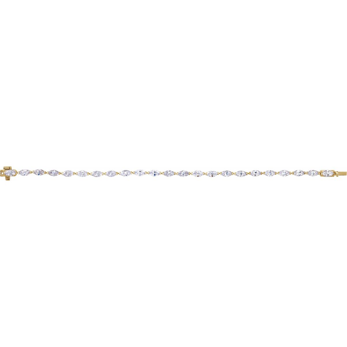 5 3/4 CTW Lab-Grown Diamond Line Bracelet in 14k yellow gold