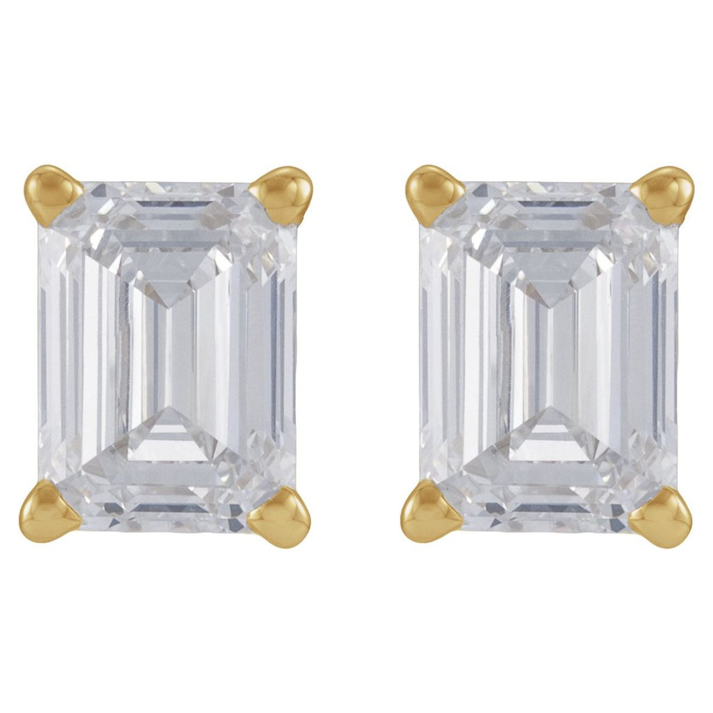 3 1/2 CTW Lab-Grown Diamond Stud Earrings in 14k yellow gold