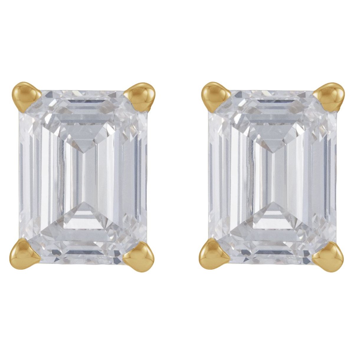 3 1/2 CTW Lab-Grown Diamond Stud Earrings in 14k yellow gold