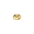 1/5 CTW Natural Diamond Cross Ring in 14k yellow gold