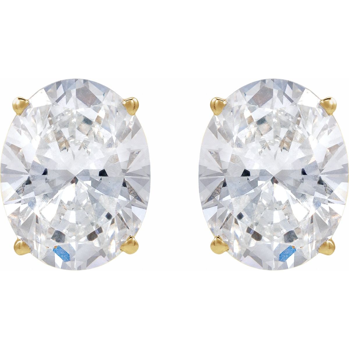 3 5/8 CTW Lab-Grown Diamond Earrings in 14k yellow gold