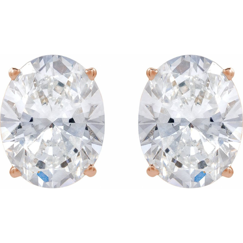 3 5/8 CTW Lab-Grown Diamond Earrings in 14k rose gold