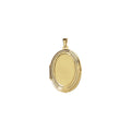 Engravable Oval Locket in 14k yellow gold