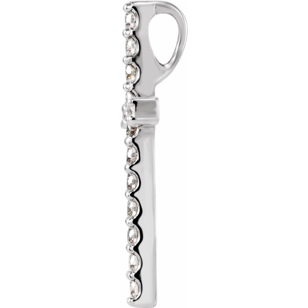 Natural Diamond Petite Cross Pendant