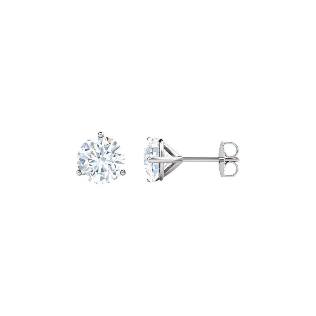4 CTW Lab-Grown Diamond Earrings in 14k white gold