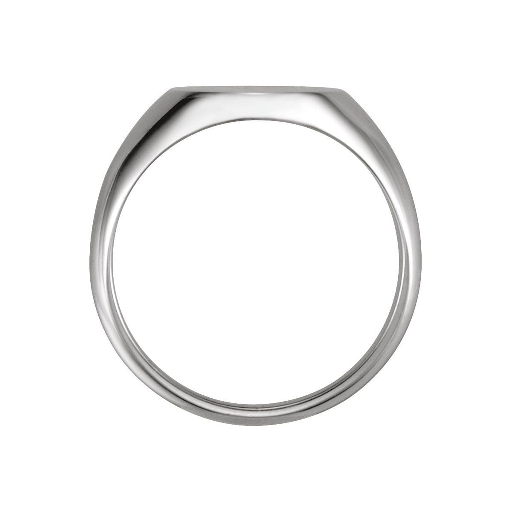 12x10 mm Oval Signet Ring