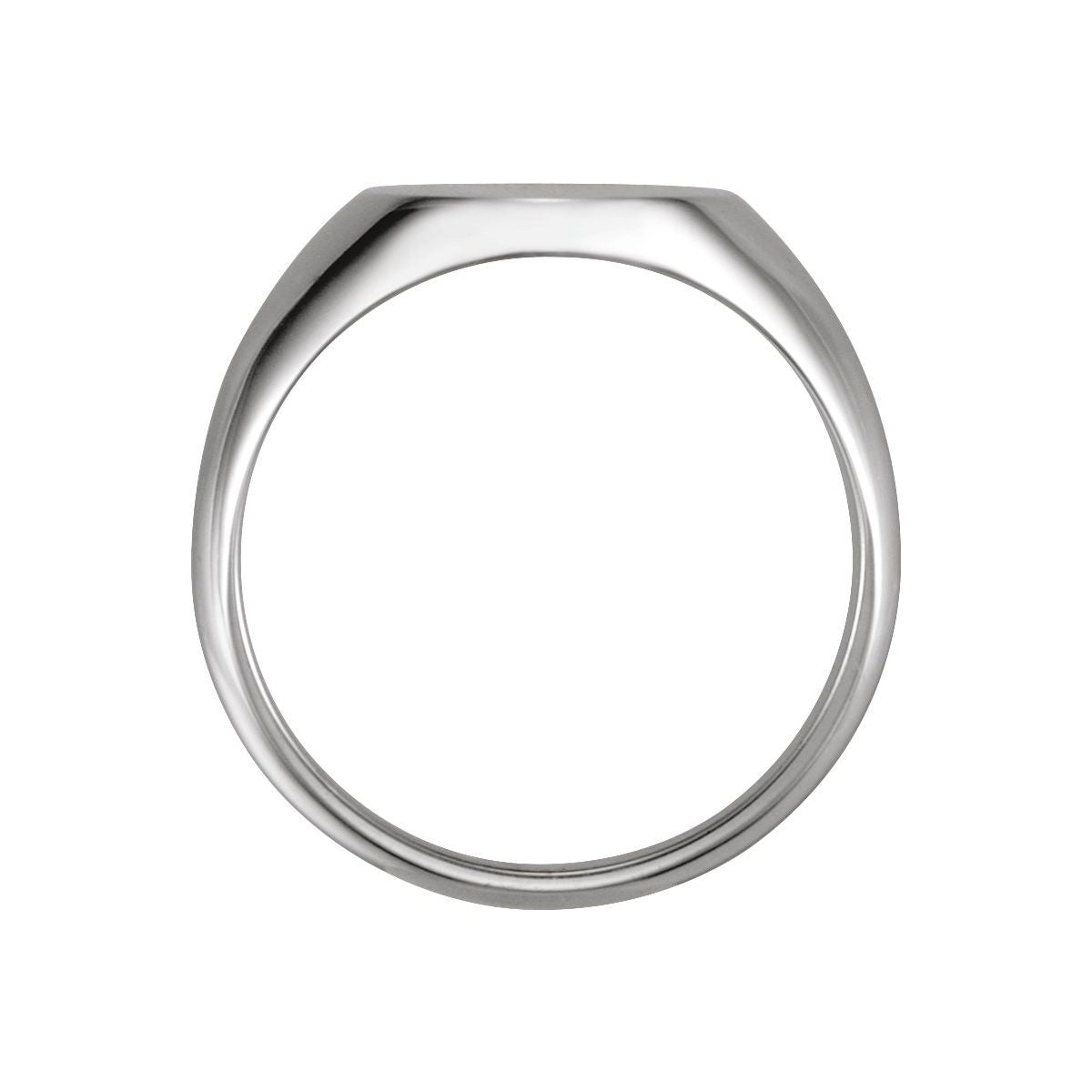 12x10 mm Oval Signet Ring