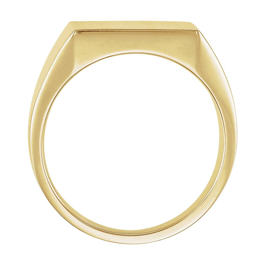 14 mm Square Signet Ring