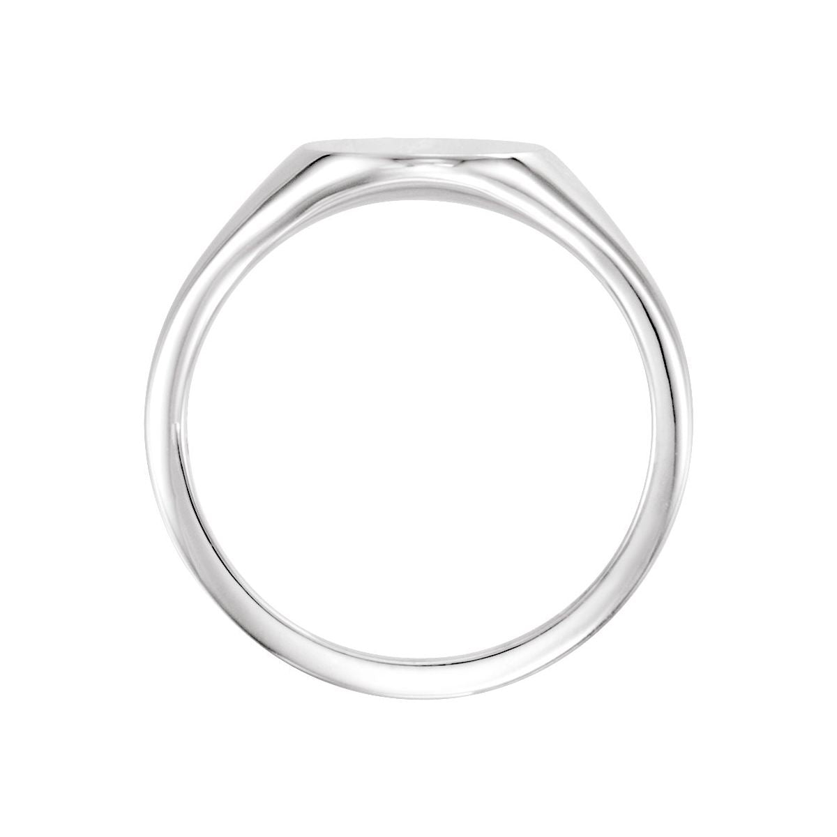 13x11 mm Oval Signet Ring