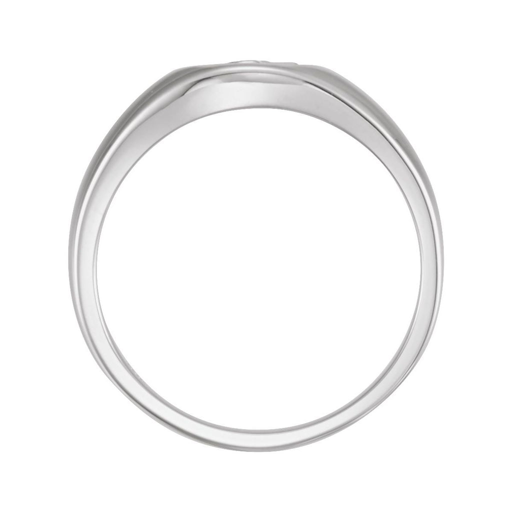 The Rugged Cross® Chastity Ring in 14k white gold