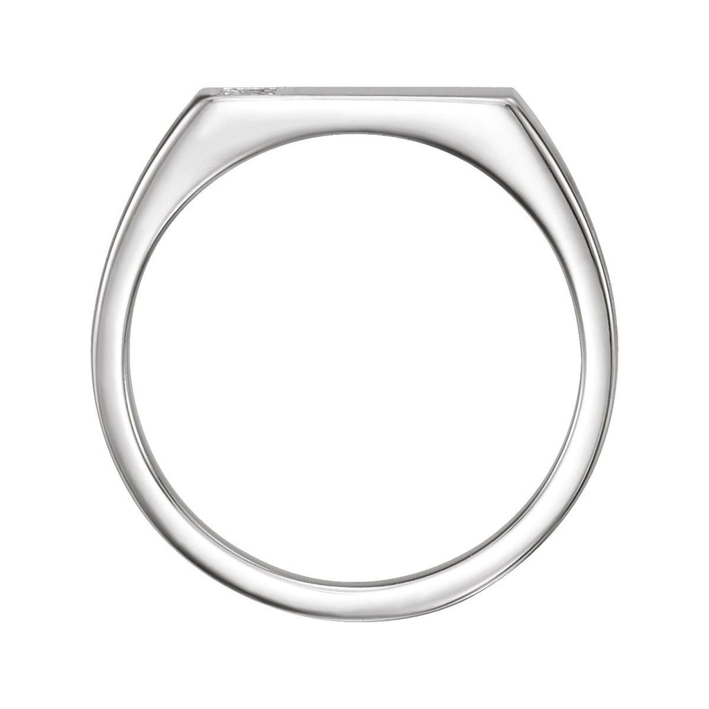 1/10 CTW Natural Diamond Signet Ring