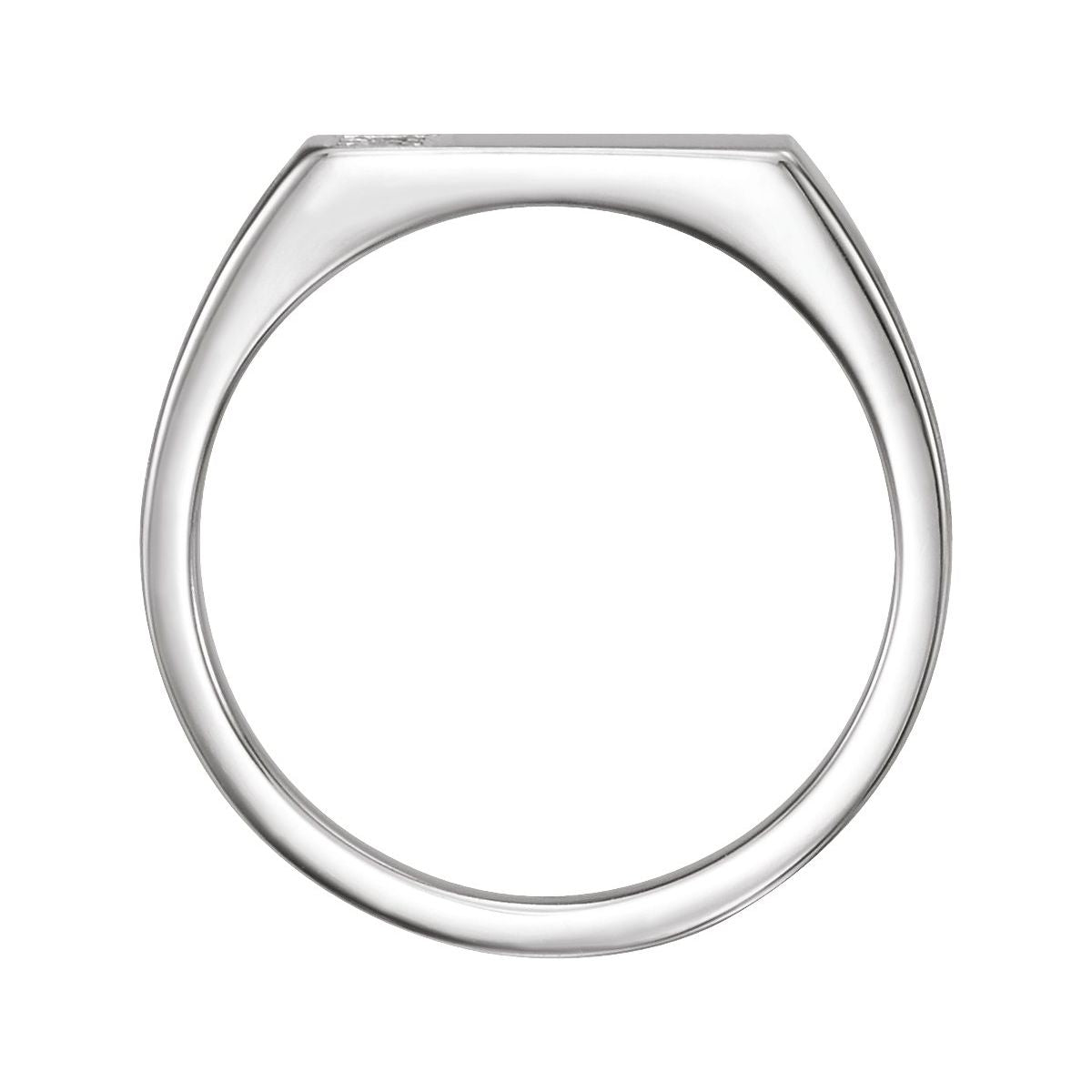 1/10 CTW Natural Diamond Signet Ring