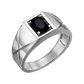 Natural Black Onyx Ring
