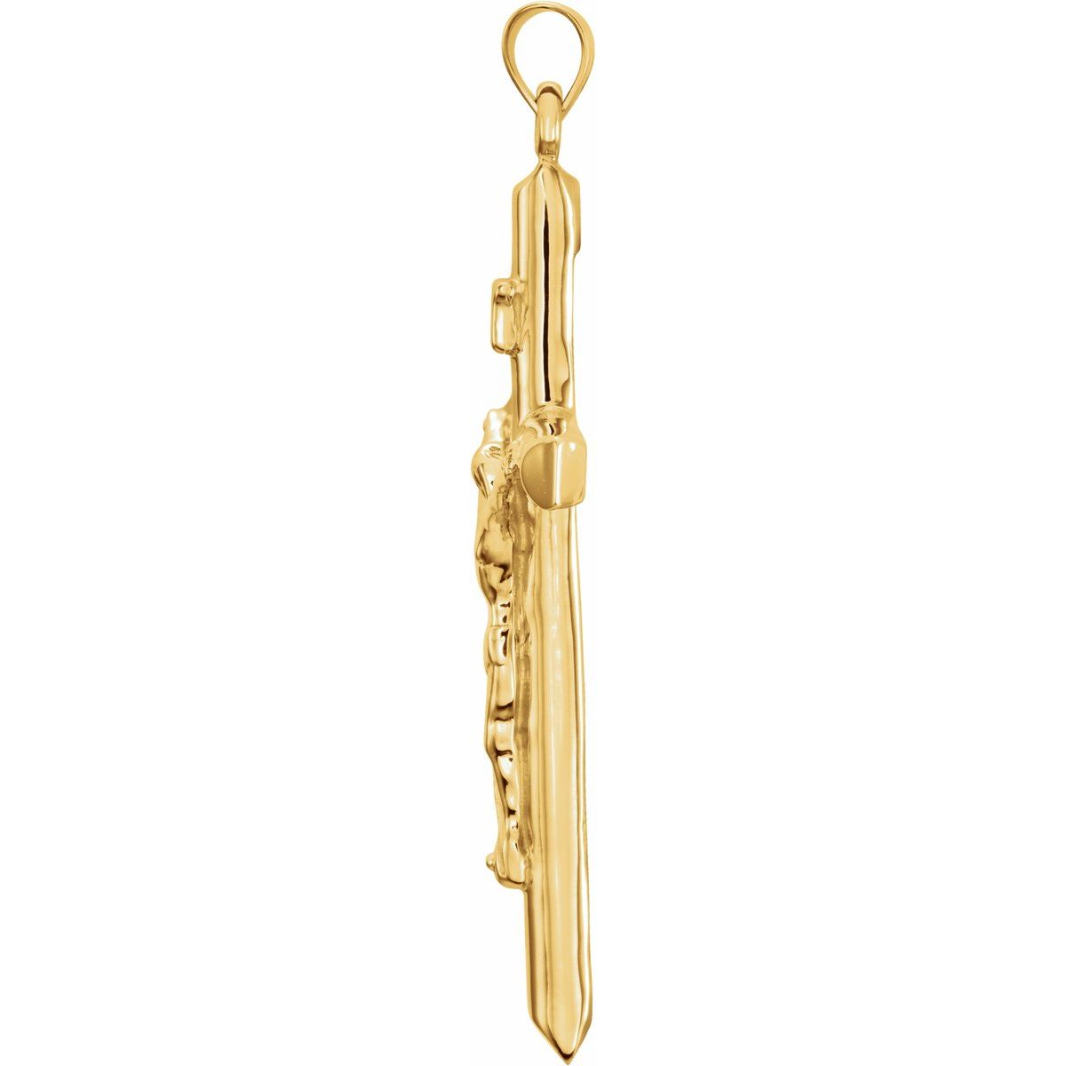 43x29 mm Crucifix Pendant in 14k yellow gold