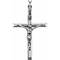 43x29 mm Crucifix Pendant in 14k white gold