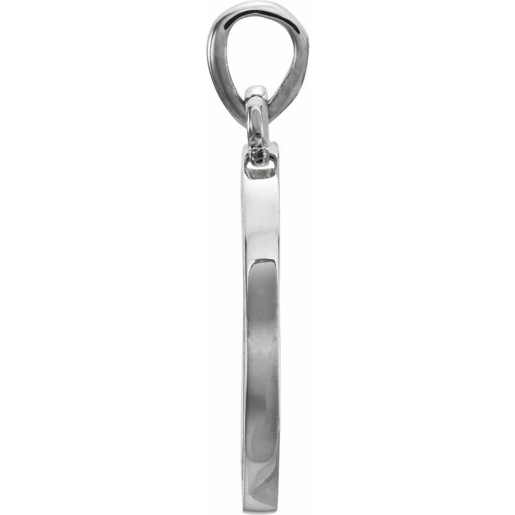 1/5 CTW Natural Diamond Engravable 16-18" Necklace in 14k white gold