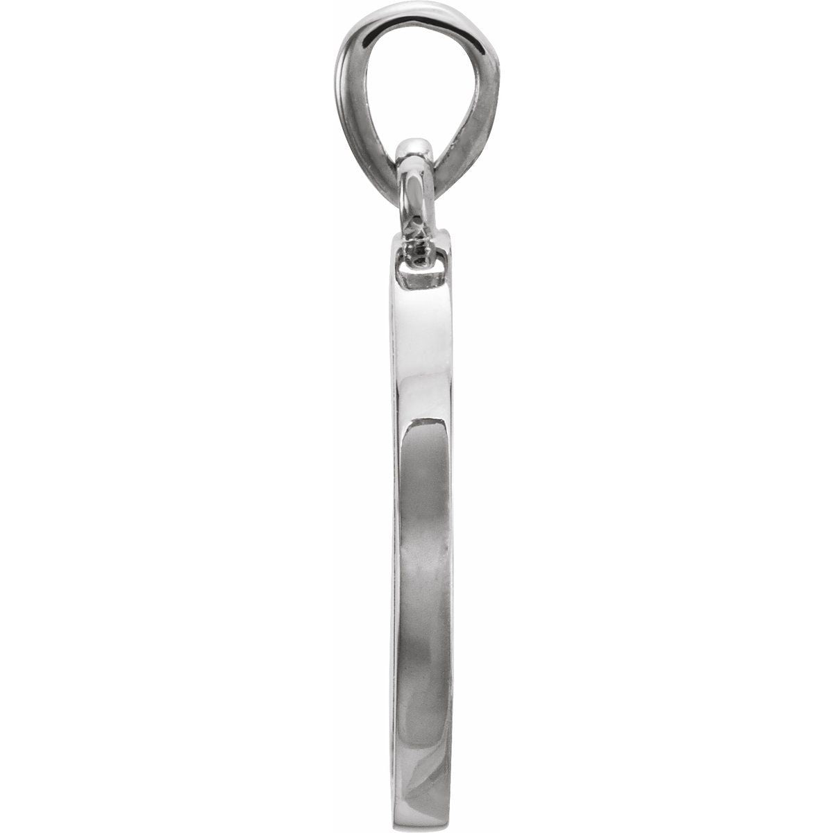 1/5 CTW Natural Diamond Engravable 16-18" Necklace in 14k white gold