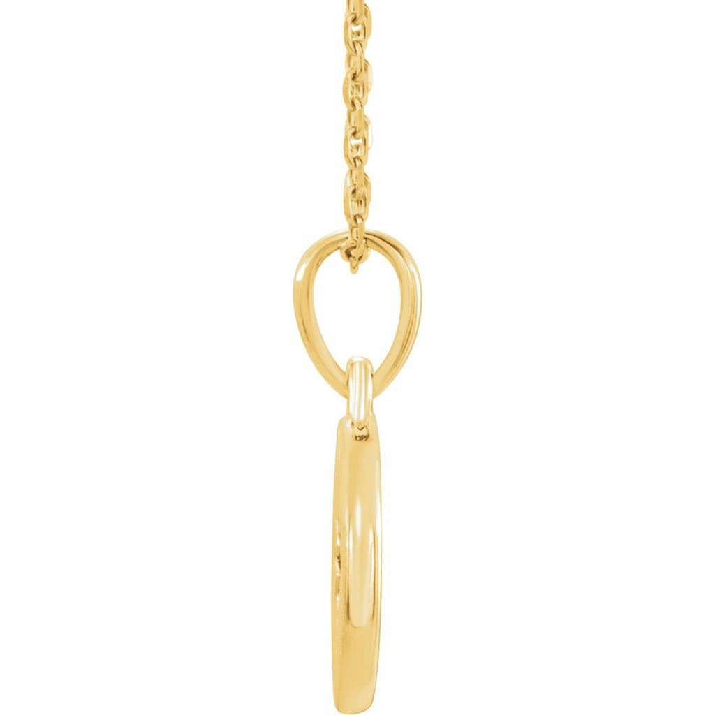 .01 CT Natural Diamond Star Necklace in 14k yellow gold