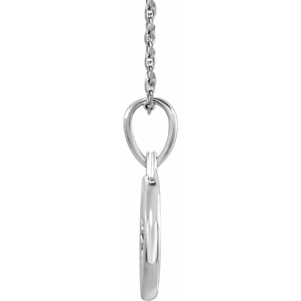 .01 CT Natural Diamond Star Necklace in 14k white gold