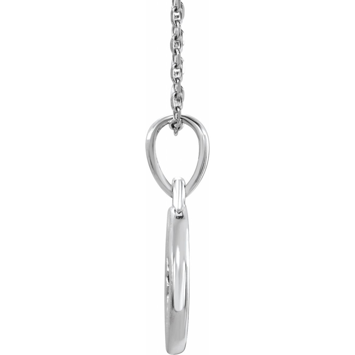 .01 CT Natural Diamond Star Necklace in 14k white gold