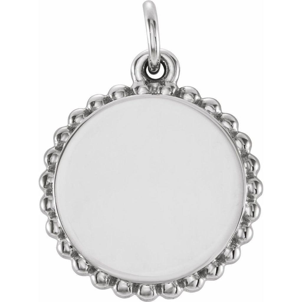 Engravable Beaded Charm/Pendant
