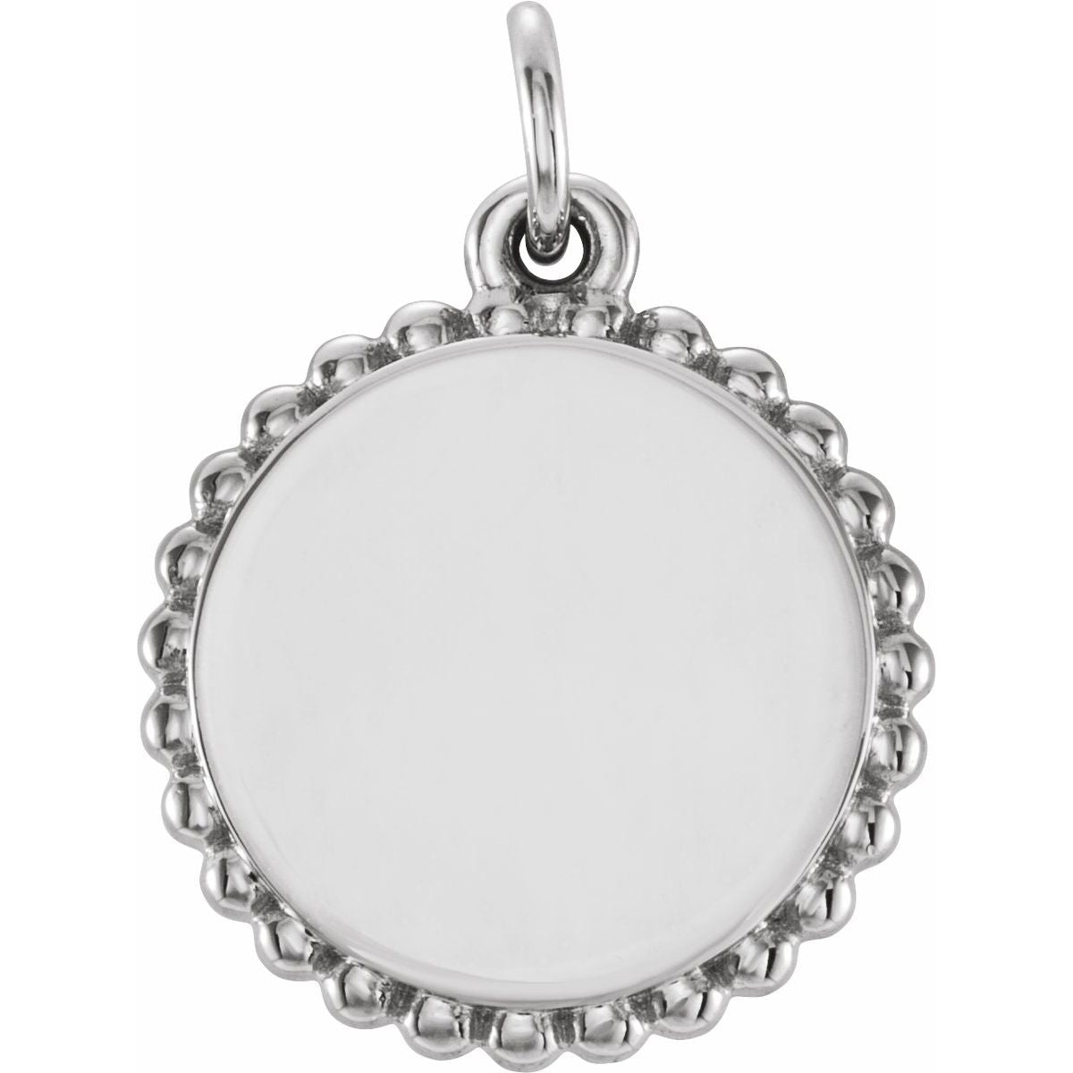 Engravable Beaded Charm/Pendant