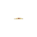 Medical Identification Red Enamel Bracelet in 14k yellow gold