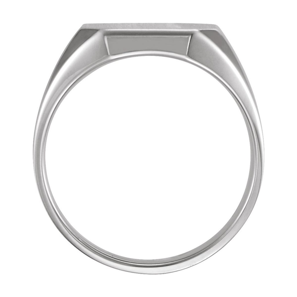16x14 mm Octagon Signet Ring