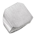 20x18 mm Octagon Signet Ring in 14k white gold
